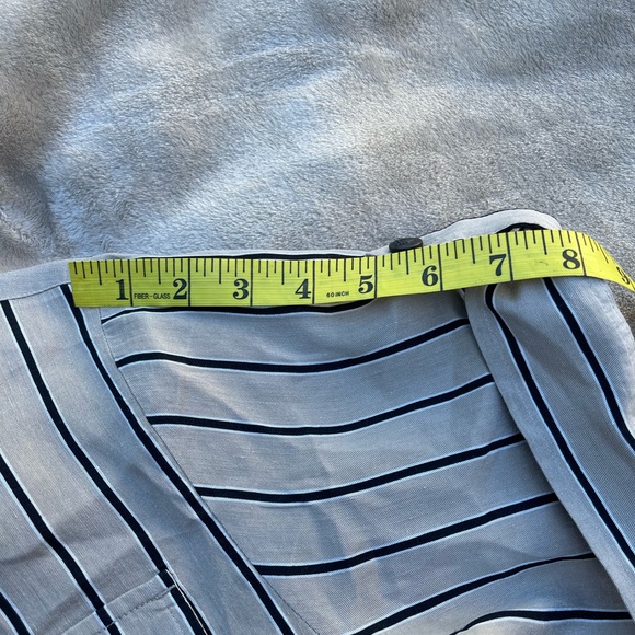 Rag & Bone Roxanne utility Dress linen blend belt 
Striped Beige Black SIZE S - Picture 15 of 16